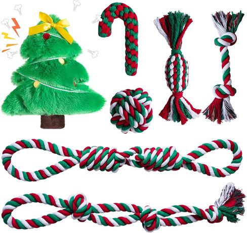 Aitmexcn Large Dog Toys for Aggressive Chewers, 8 Pack Dog Rope Toys in Kuwait