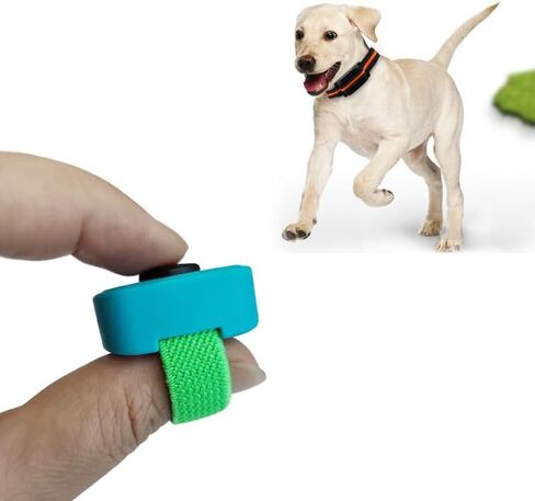 Ruconla Dog Clicker with Finger Ring 5 Pack for Dogs/Cats/Horses/Birds or Other Animals - Mini Finger Clickers for Training in Kuwait