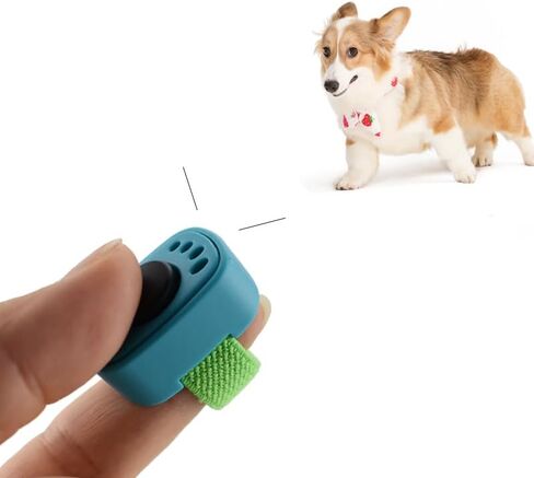 Ruconla Dog Clicker with Finger Ring 5 Pack for Dogs/Cats/Horses/Birds or Other Animals - Mini Finger Clickers for Training in Kuwait