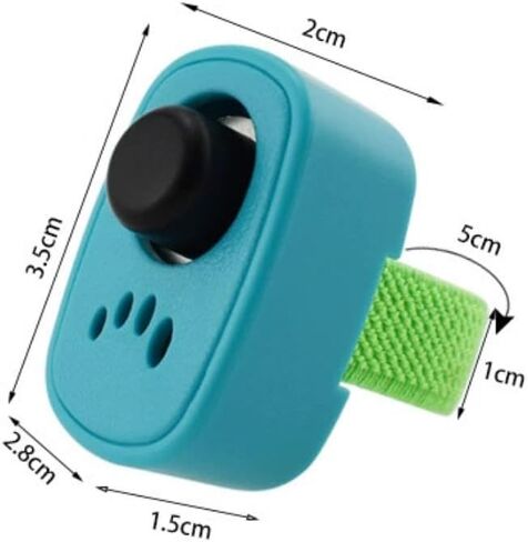 Ruconla Dog Clicker with Finger Ring 5 Pack for Dogs/Cats/Horses/Birds or Other Animals - Mini Finger Clickers for Training in Kuwait