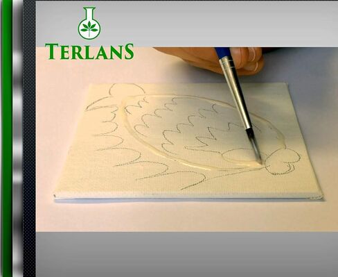 TERLANS Art Masking Fluid | 16.8 fl.oz. (500 ml) | Easy Removable & Tinted | for Acrylic- Oil- and Water-Based Paints in Kuwait