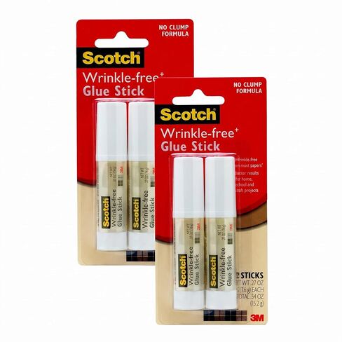 Scotch Wrinkle-Free Glue Sticks, 2 Pack, .27 oz Each in Kuwait