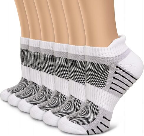 Copper Compression Socks Women and Men 6 Pairs - Circulation Arch Support Plantar Fasciitis Running Ankle Socks in Kuwait