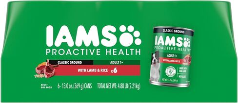 IAMS Proactive Health Ground Wet Dog Food, Chicken, 13 oz, 6 Pack in Kuwait