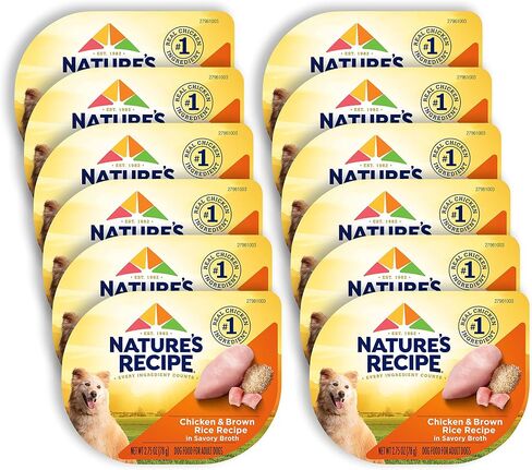 Nature's Recipe Wet Dog Food Variety Pack, 2.75 oz. Cups, 12 Count (2 Pack) in Kuwait