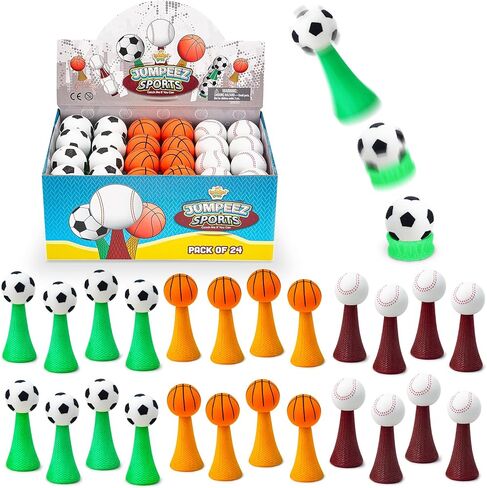 IPIDIPI TOYS Jumpeez Sport Ball Rocket Poppers – 24-Pack Jumping Rockets in Kuwait