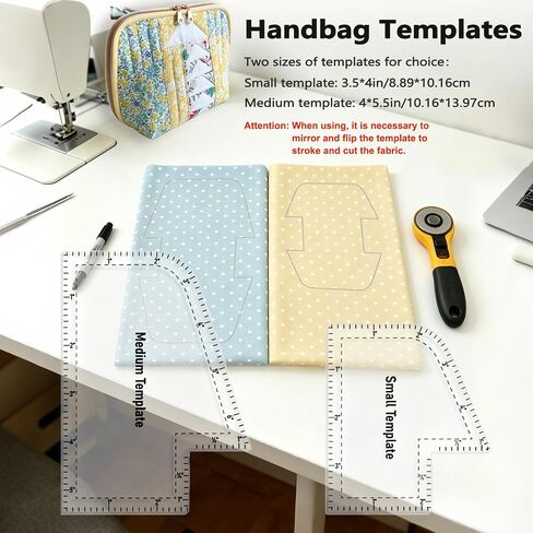 5Pcs Boxy Bag Making Templates for DIY Sewing Enthusiast in Saudi Arabia