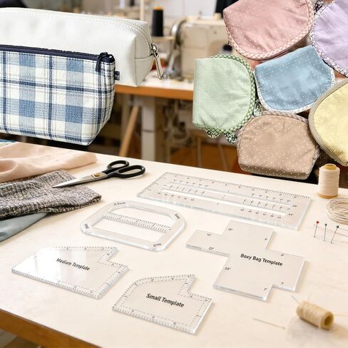 5Pcs Boxy Bag Making Templates for DIY Sewing Enthusiast in Saudi Arabia