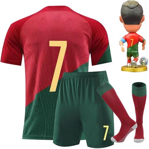 #7 Boys' Soccer Jerseys Sports Team Training Uniform Boys and Girls Youth Shirts and Shorts Set in Kuwait