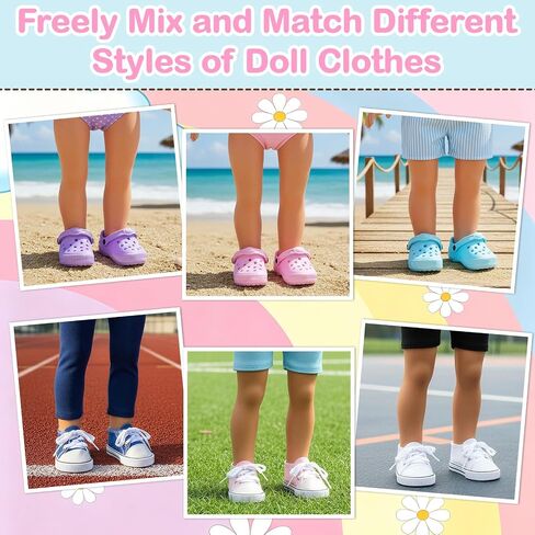 6 Pairs Doll Shoes for 18 Inch Dolls, 6 Pairs Doll Accessories in Kuwait