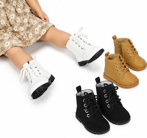 Bencailor 3 Pairs 18 Inch Doll Boot Shoes 2.3" Lace-up Ankle Doll, Simple in Kuwait
