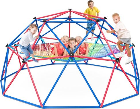 Hapfan 10 ft Climbing Dome with Climbing Cargo Net for Kids 3-12 in Saudi Arabia