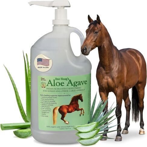 الأصلي Udder Balm Doc Hoag's Aloe Vera + Agave Premium Horse ملحق لصحة الأمعاء، ودعم المعدة الطبيعي للخيول وتخفيف التوتر، ودعم تحسين القرحة للخيول والحيوانات الكبيرة الأخرى in Kuwait