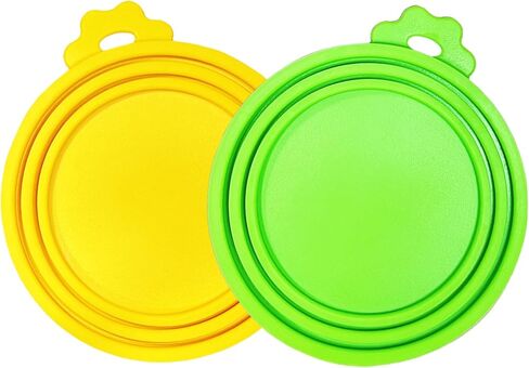 Silicone Cat Dog Food Can Lids, Universal 3-in-1, (3 lids +1 spoon) in Saudi Arabia