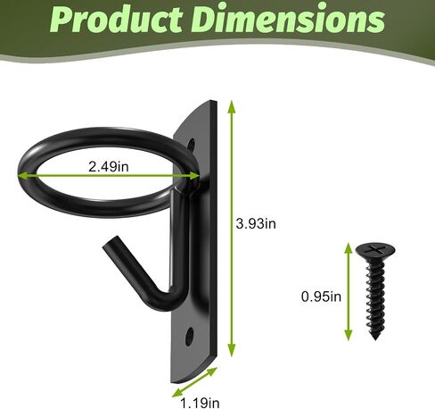 Black Metal Horse Stall Bucket Hanging Hooks in Saudi Arabia