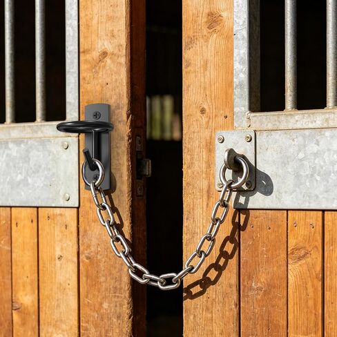 Black Metal Horse Stall Bucket Hanging Hooks in Saudi Arabia