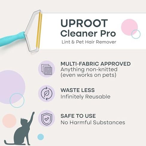 Uproot Clean Pet Grooming Vacuum Kit + Mini, Xtra, & Pro Pet Hair Remover Set: Ultra-Quiet Cat & Dog Hair Vacuum Groomer Meets 3 Uproot Cleaner Sizes - Complete At-Home Fur Control & Grooming in Saudi Arabia