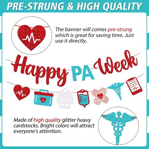 Happy PA Week Banner Physician Assistant Party Decoration in Saudi Arabia