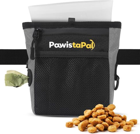 Dog Treat Pouch for Pet Training, One-Hand Magnetic Closure, Hands-Free Treat Bag with Silicone Liner, No Mess No Smell in Saudi Arabia