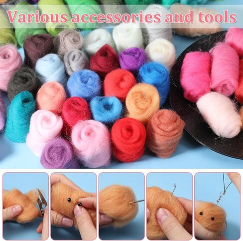 MySHUCE 72 Color Needle Felting Kit, Wool Felting with Needle Felting Tools in Saudi Arabia
