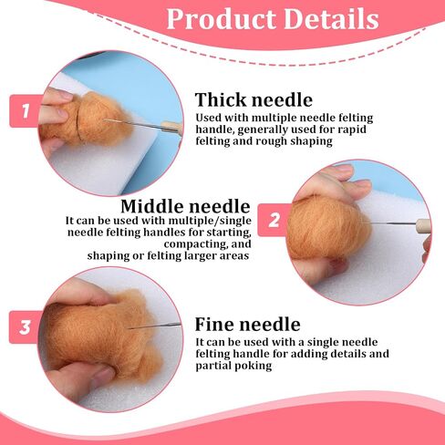 MySHUCE 72 Color Needle Felting Kit, Wool Felting with Needle Felting Tools in Saudi Arabia