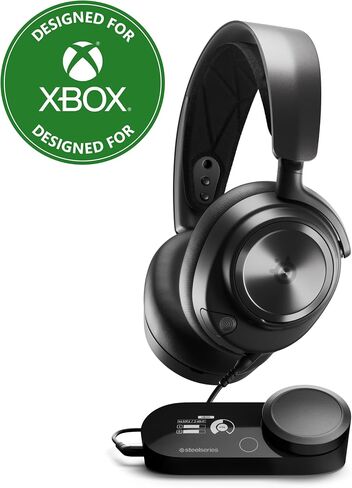 SteelSeries Arctis Nova ProMulti-System Gaming Headset - Premium Hi-Fi Drivers - Hi-Res Audio - 360° Spatial Audio - GameDAC Gen 2 - ESS Sabre Quad-DAC - Stealth Retractable Mic - PC, PS5, PS4, Switch in Saudi Arabia