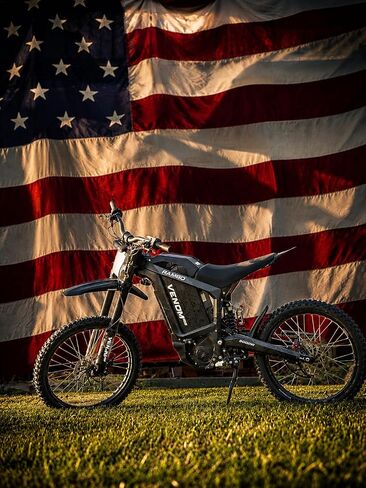 Rambo Venom RS Electric Dirt Bike – 4000W Continuous / 10,000W Peak LPMSM, 72V 35Ah, 38 MPH, 75-Mile Range, FastAce Suspension in Saudi Arabia