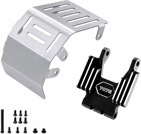 Motorcycle Support Package for 1/4 Scale Motorcycle Front Guard Mount Bracket with Contoured Base and Slotted Guard Piece for RC Enthusiasts, Blue in Kuwait