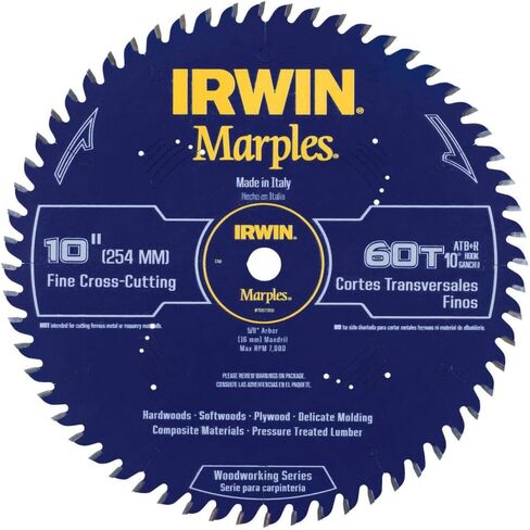 Irwin Tools 1807367 Marples Laser Cut 10-Inch 40-Tooth Alternate Tooth Bevel Circular Saw Blade in Kuwait
