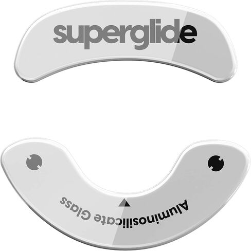 Superglide2 - New Controllable Speed Textured Surface Smoothest Mouse Feet/Glides Made with Ultra Strong Glass Smooth and Durable Sole for EndGameGear XM2-WE [RED] in Kuwait