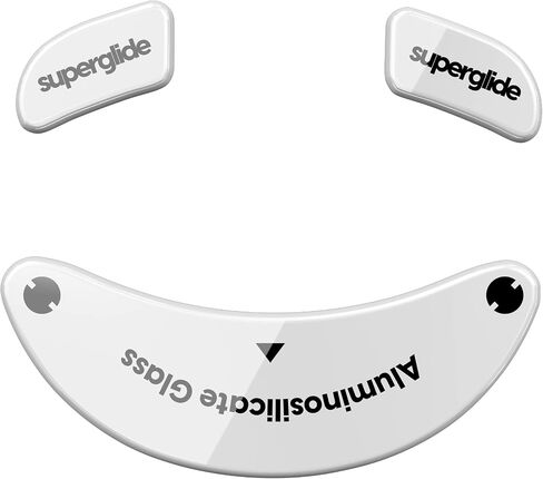 Superglide2 - New Controllable Speed Textured Surface Smoothest Mouse Feet/Glides Made with Ultra Strong Glass Smooth and Durable Sole for EndGameGear XM2-WE [RED] in Kuwait