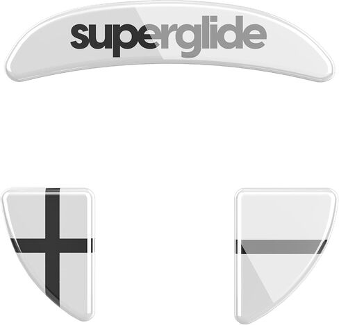 Superglide2 - New Controllable Speed Textured Surface Smoothest Mouse Feet/Glides Made with Ultra Strong Glass Smooth and Durable Sole for EndGameGear XM2-WE [RED] in Kuwait