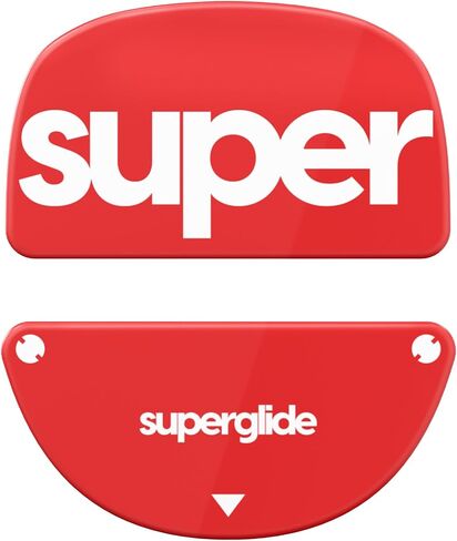 Superglide2 - New Controllable Speed Textured Surface Smoothest Mouse Feet/Glides Made with Ultra Strong Glass Smooth and Durable Sole for EndGameGear XM2-WE [RED] in Kuwait