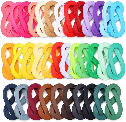 Kuyeyzu 4200 Strips Quilling Paper Set 35 Colors 5mm Width×54cm Length Paper Quilling Kit for DIY Craft Art Perfect for Greeting Cards, Scrapbooking, Home Decor, and Gift Making in Kuwait