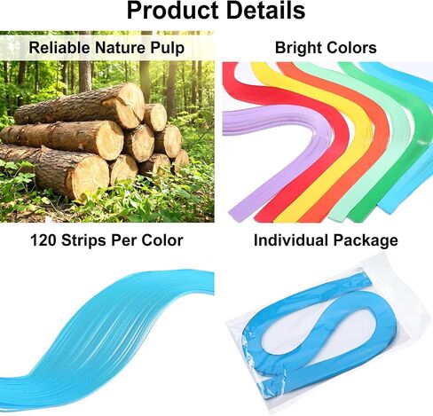 Kuyeyzu 4200 Strips Quilling Paper Set 35 Colors 5mm Width×54cm Length Paper Quilling Kit for DIY Craft Art Perfect for Greeting Cards, Scrapbooking, Home Decor, and Gift Making in Kuwait