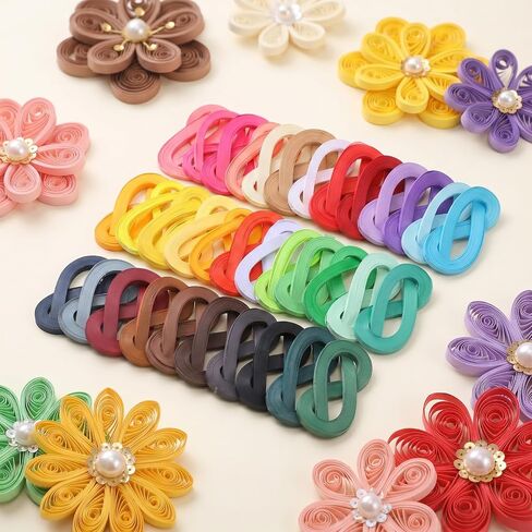 Kuyeyzu 4200 Strips Quilling Paper Set 35 Colors 5mm Width×54cm Length Paper Quilling Kit for DIY Craft Art Perfect for Greeting Cards, Scrapbooking, Home Decor, and Gift Making in Kuwait