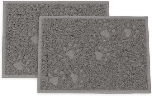 Bulk buys Cat Litter Mat. Traps Litter. Soft Non-Slip Surface. Easy to Clean. 11.5 x 15.75 in Gray Mat for Litter Box Area in Kuwait
