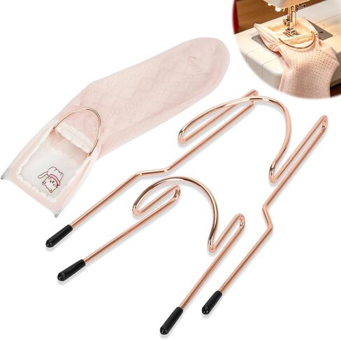 Hrboat Sock Hoop for Embroidery Machine, 3PCS Metal Sock Hooping Aid Set, 2 Large and 1 Small Positioning Frames for Adult Kids Baby Socks, Sleeves, Cuffs and Small Garment Embroidery in Kuwait
