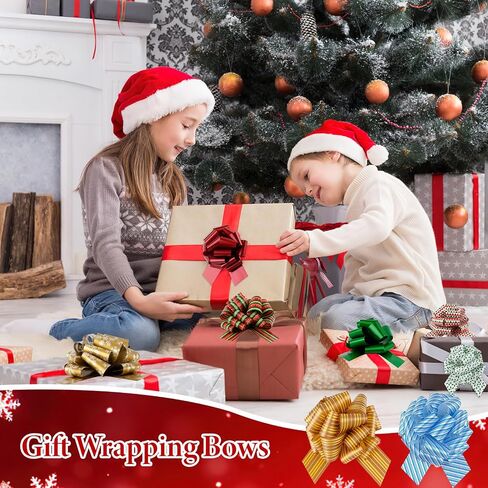 24 PCS Christmas Bows for Gift Wrapping, 5-inch Large Gift Wrap Bows in Saudi Arabia