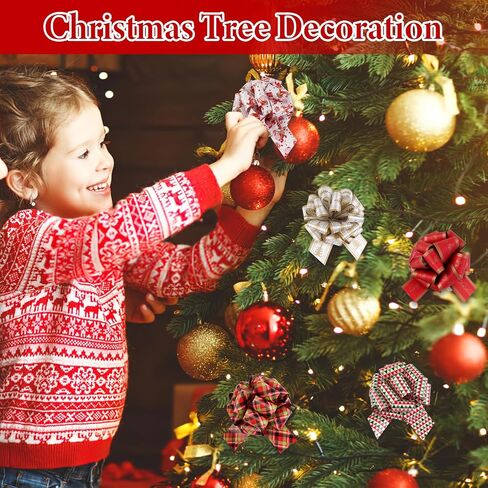 24 PCS Christmas Bows for Gift Wrapping, 5-inch Large Gift Wrap Bows in Saudi Arabia