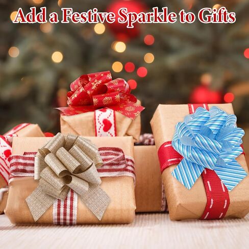 24 PCS Christmas Bows for Gift Wrapping, 5-inch Large Gift Wrap Bows in Saudi Arabia