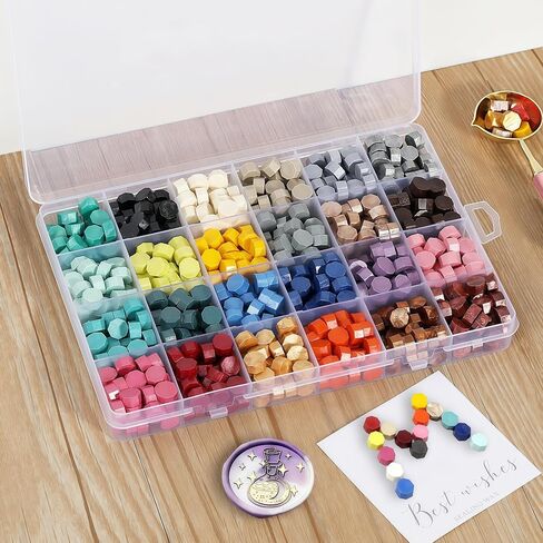 MONVICT 732 Pcs Wax Seal Stamp Kit Electric Wax Seal Warmer, 24 Colors in Saudi Arabia
