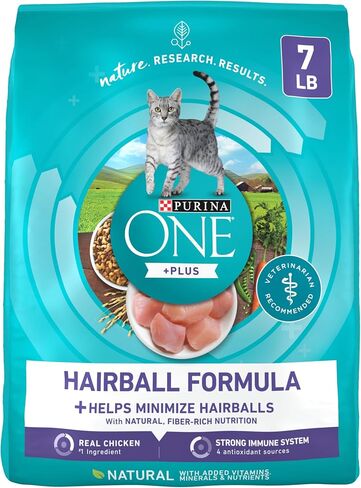 Purina ONE Natural Hairball Control Dry Cat Food, 7 lb Bag in Kuwait