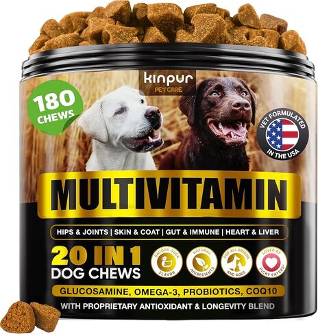 Eye Vitamins for Dogs - Vision Support, Tear Stains, Bright Eyes, 120 Chews in Saudi Arabia
