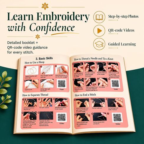 Bradove Beginner Embroidery Kit for Adults and Kids in Saudi Arabia
