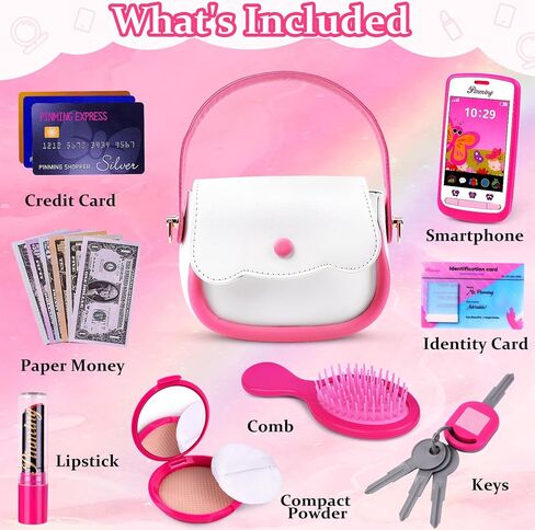 GJZZ Play Purse for Little Girls Pretend Makeup Toys for 3 4 5 6 Years Old in Saudi Arabia