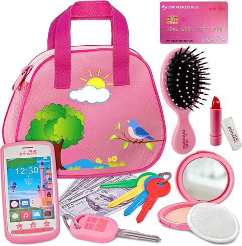 Toddler Girl Toys Play Purse for Kids Ages 3 4 5 6 Girl Birthday Gift in Kuwait