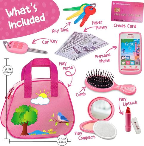 Toddler Girl Toys Play Purse for Kids Ages 3 4 5 6 Girl Birthday Gift in Kuwait