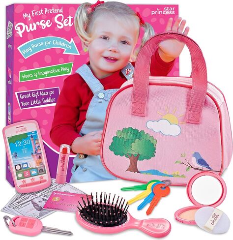 Toddler Girl Toys Play Purse for Kids Ages 3 4 5 6 Girl Birthday Gift in Kuwait