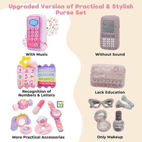 My First Purse, Baby Pretend Play Sensory Toys for Girls 6-18 Months in Kuwait